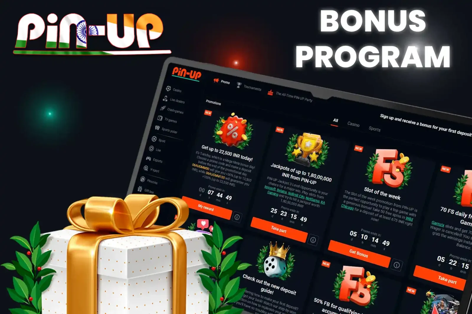 Check out the amazing bonus program from Pin Up