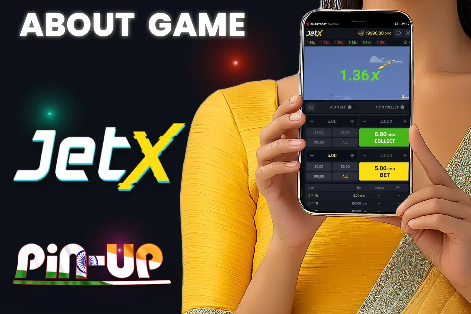 Check out the Jetx game at Pin Up Casino