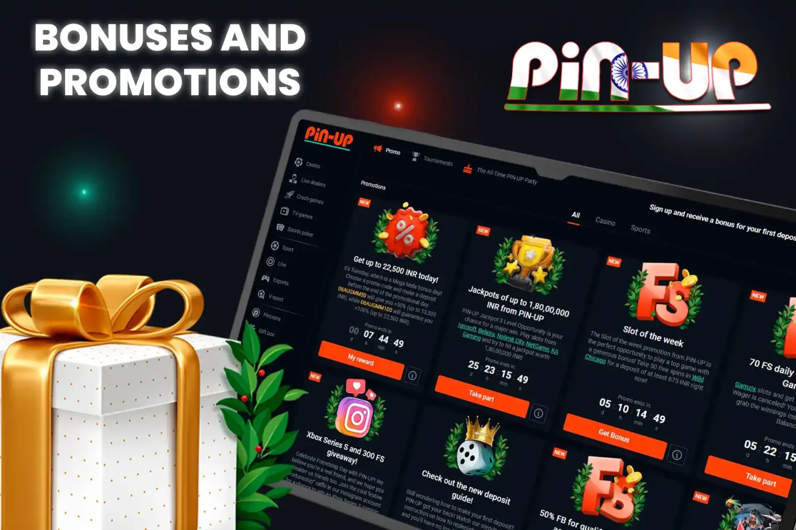 Check out the great bonus program from Pin-UP