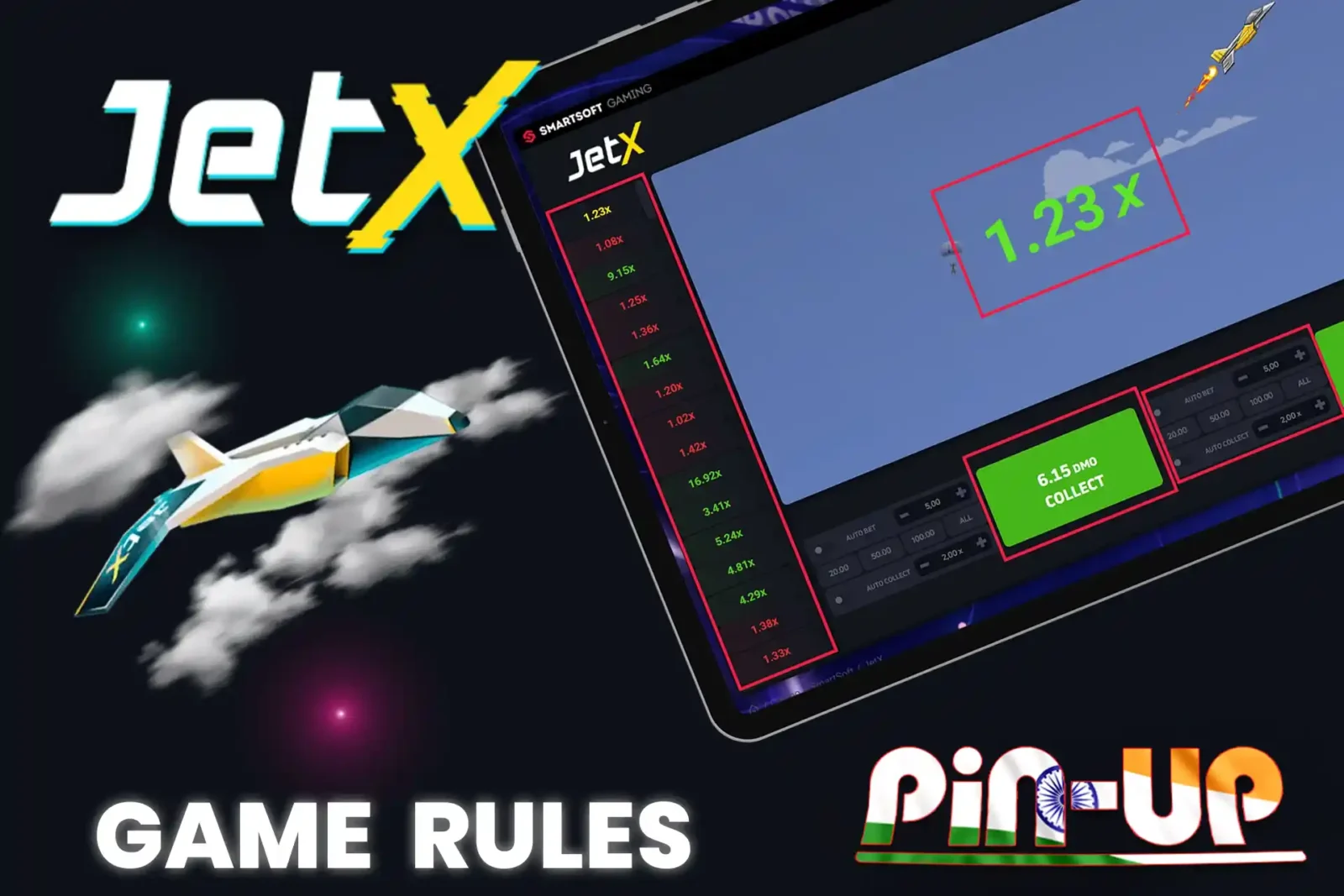 Check out the rules of the JetX game