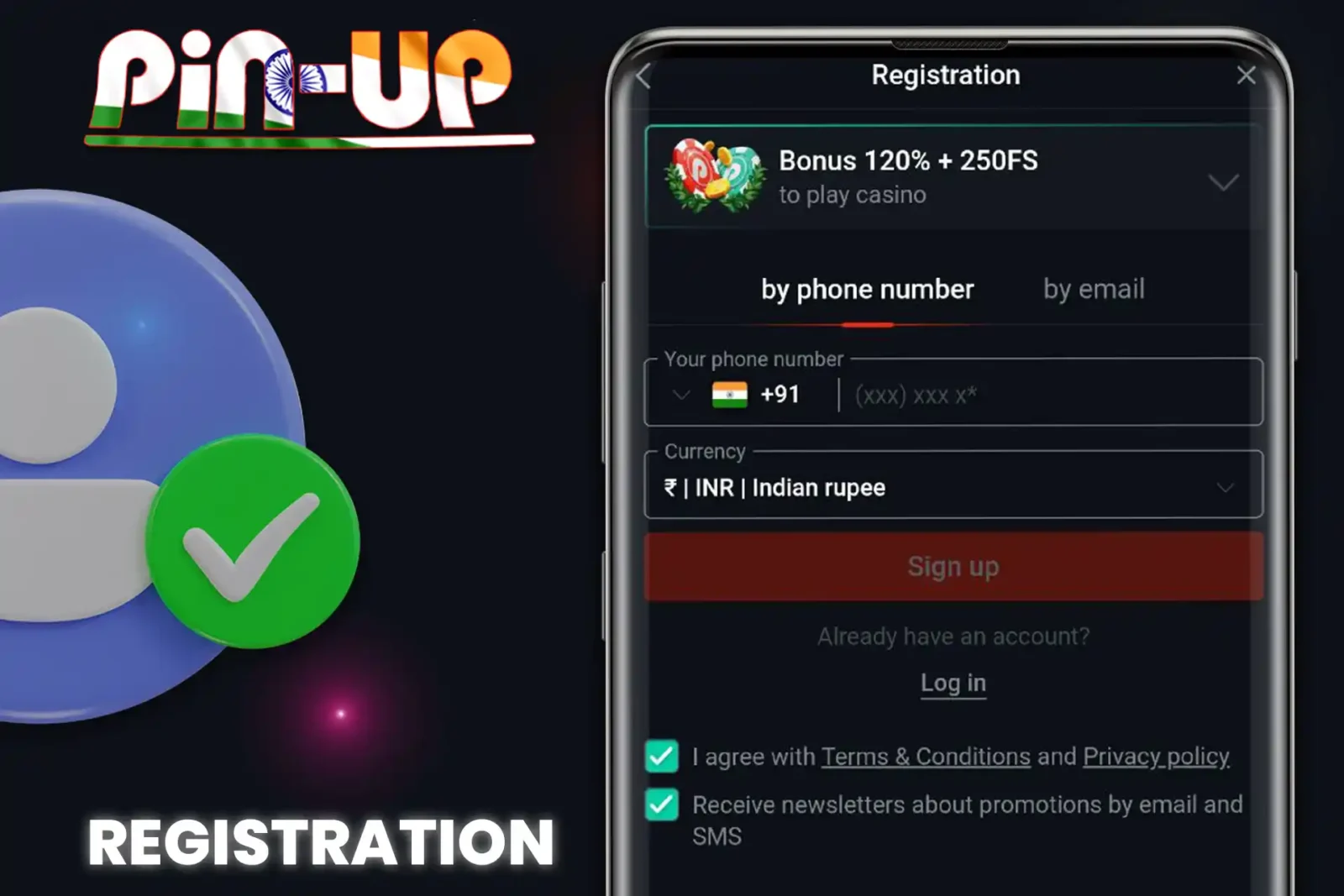 Easy way to register on the casino website