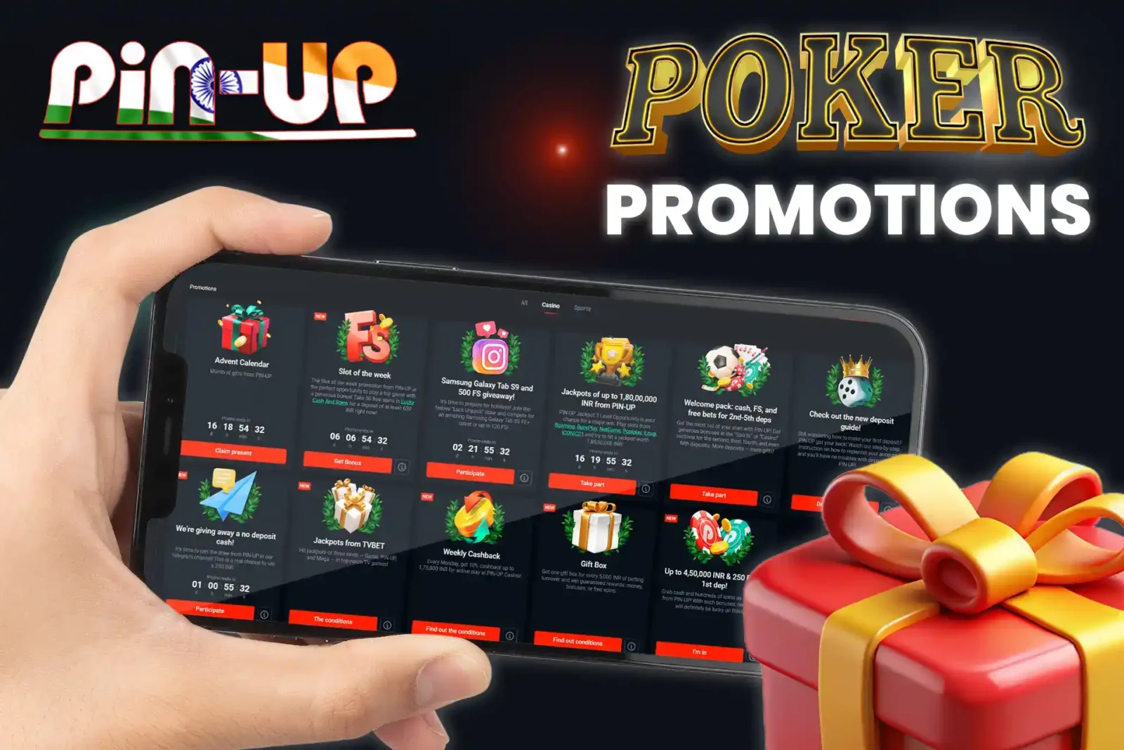Check out the various casino bonuses