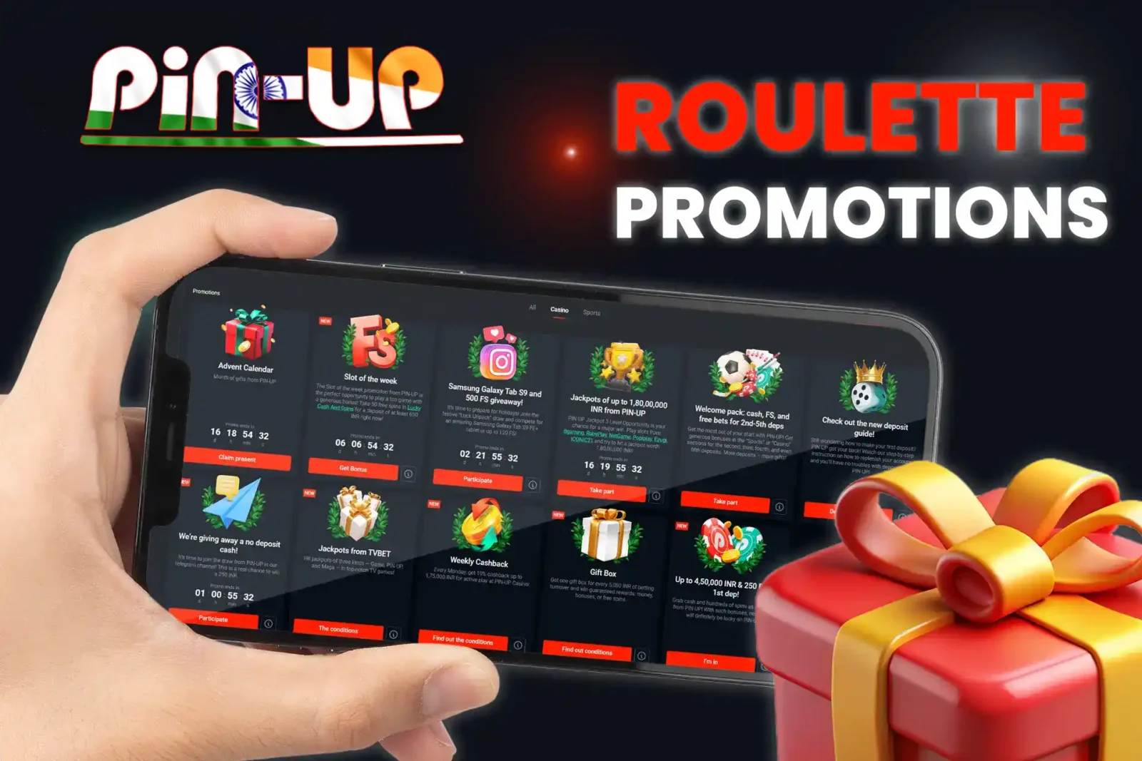 Check out the various casino bonuses
